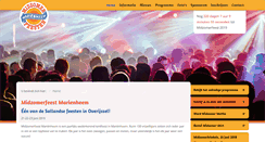 Desktop Screenshot of midzomerfeest.nl